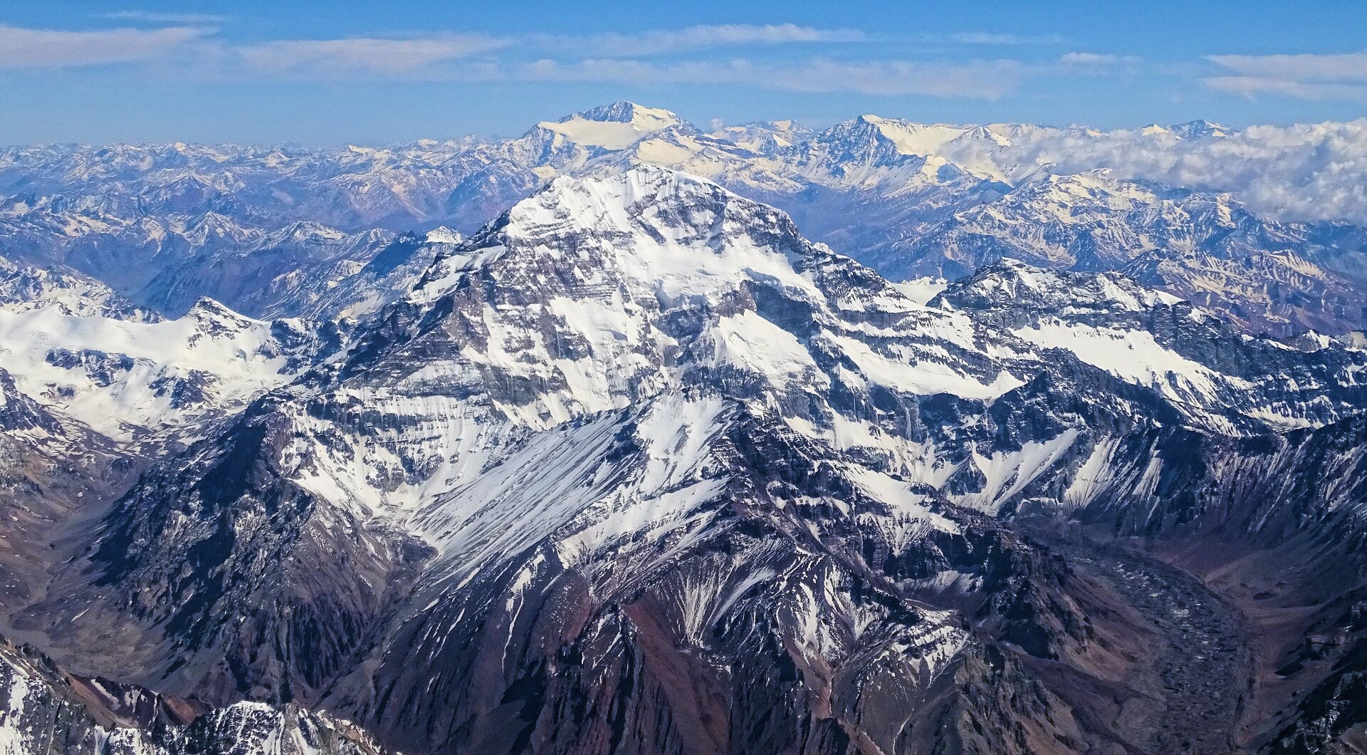 Andes high mountain view
